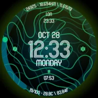 Animated Curves Watch Face